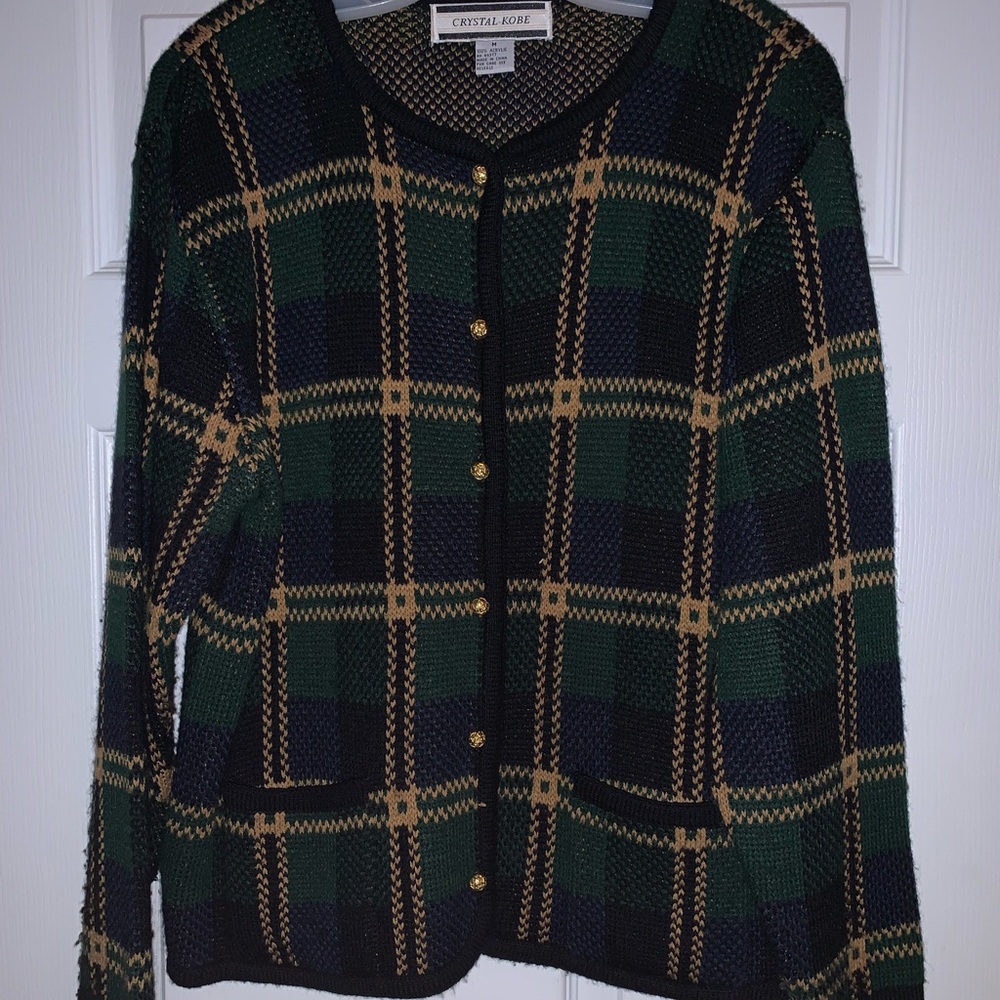 Navy & Green Cardigan / Jacket